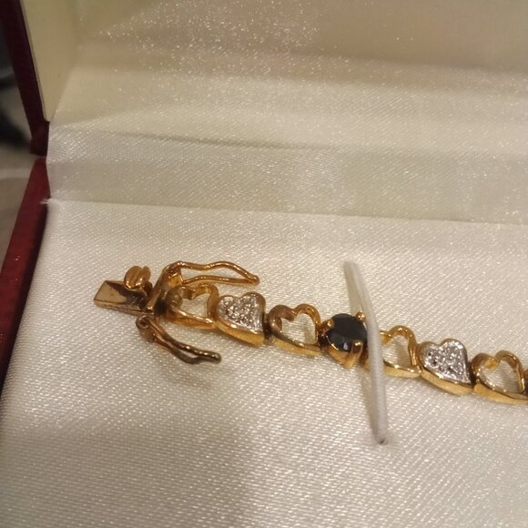 NWT Gold and Saphire Bracelet - Picture 4 of 4